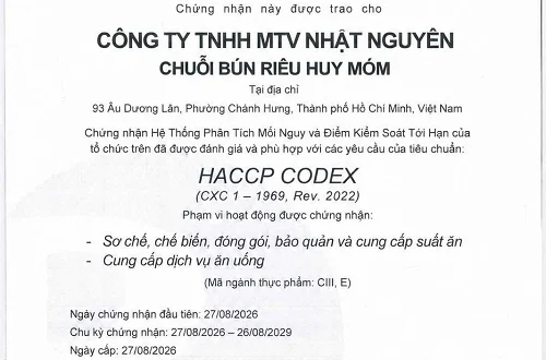 🎉 TIN VUI TỪ CHUỖI BÚN RIÊU HUY MÓM 🎉